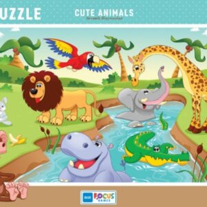 Blue Focus Cute Animals - Sevimli Hayvanlar Puzzle 30  Parça