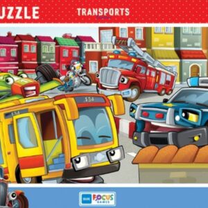 Blue Focus Transports (Taşıtlar) - Puzzle 30 Parça