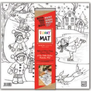 Funny Mat - Karlı Bir Gün 40x40cm