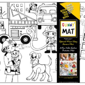 Funny Mat- İtfaiyeler - 33,5x48cm