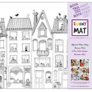 Funny Mat - Çatıdaki Leylek (Küçük Boy) - 33,5x48cm