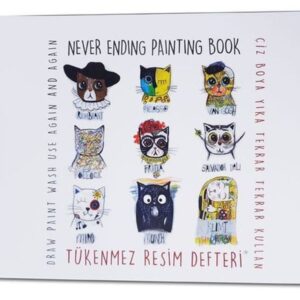 Tükenmez  Defteri - Ressam Kediler - 25x35 cm