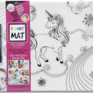 Funny Mat - Unıcorn Ve Deniz Kızı 6'Lı Kalem Hediyeli 30 x 40 cm