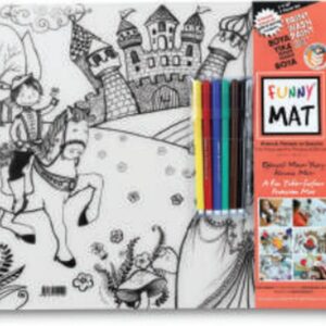 Funny Mat - Prens & Prenses Ve Dansçılar 6'Lı Kalem Hediyeli 30 x 40 cm