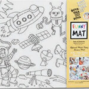 Funny Mat - Uzay Ve Dinozorlar 25 X 35 Cm