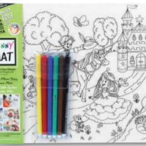 Funny Mat - Prenses Ve Oyun Bahçesi 6'Lı Kalem Hediyeli 25 x 35 cm