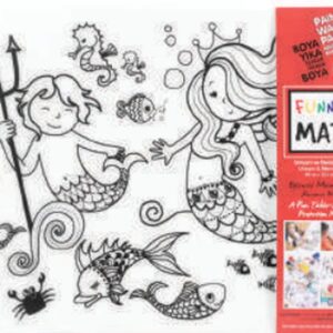 Funny Mat - Unıcorn Ve Deniz Kızı 33,5 x 48 cm