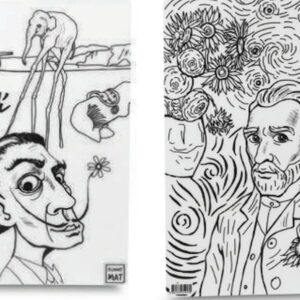 Funny Mat - Vıncent Van Gogh Ve Salvador Dalı 25 X 35 Cm