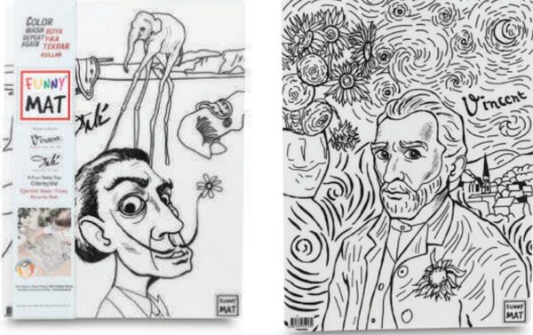 Funny Mat - Vıncent Van Gogh Ve Salvador Dalı 25 X 35 Cm