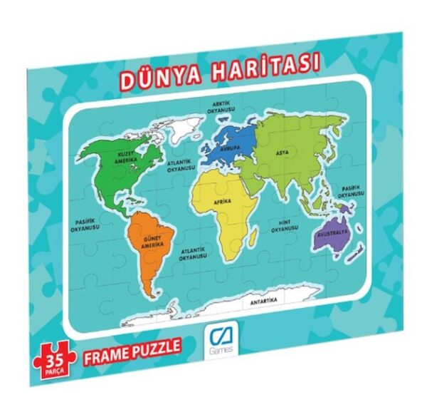 Dünya Haritası  Puzzle-35