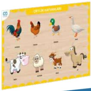 Ahşap Çiftlik Hayvanları Eğitici Set