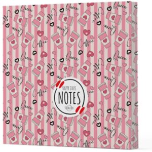 Kahve 8 - Çizgisiz Yan Boyamalı Defter