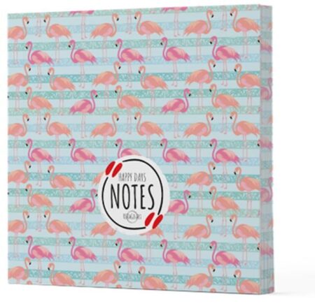 Flamingo 1 - Çizgisiz Yan Boyamalı Defter