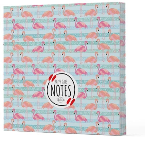 Flamingo 1 - Çizgisiz Yan Boyamalı Defter