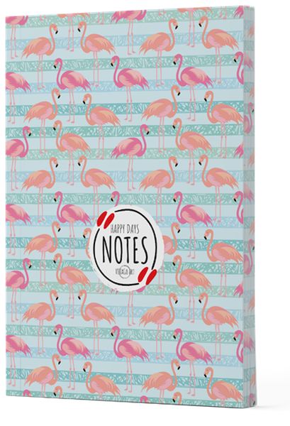 Flamingo 1 - Yan Baskılı Çizgili Defter