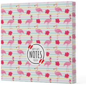 Flamingo 2 - Çizgisiz Yan Boyamalı Defter