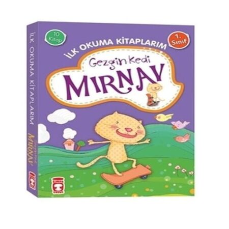 Gezgin Kedi Mırnav - İlk Okuma larım Set (10  Takım)