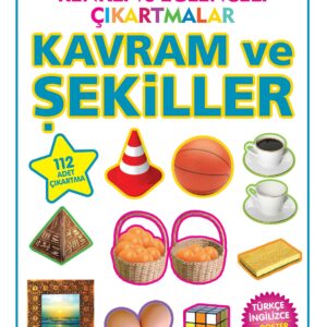 Renkli ve Eğlenceli Çıkartmalar Kavram ve Şekiller