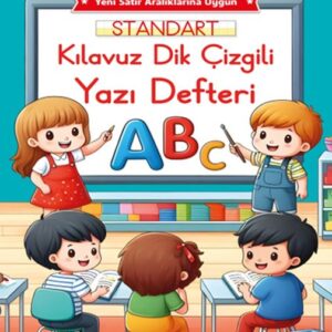Renkli Standart Kare Çizgili Yazı Defteri A4 Ebat