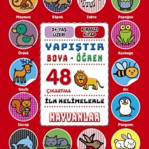İlk Kelimelerle Hayvanlar - Yapıştır-Boya-Öğren