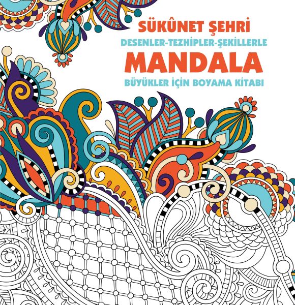 Sükunet Şehri - Mandala (Büyükler İçin Boyama)