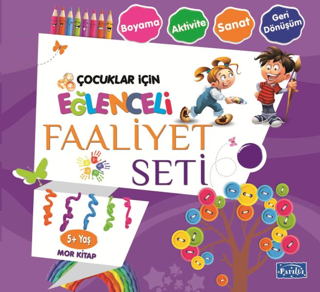 Eğlenceli Faaliyet Seti - Mor  - 5+ Yaş