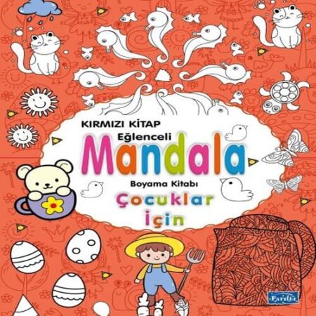 Çocuklar İçin Mandala Kırmızı