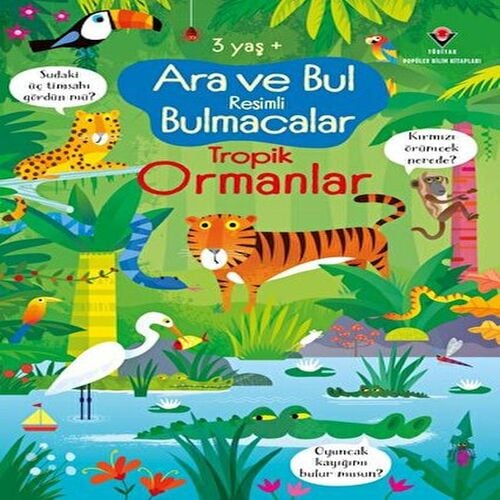 Ara ve Bul li Bulmacalar Tropik Ormanlar