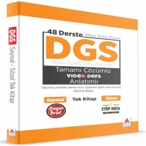 DGS  Konu Özetli Soru Bankası Video Anlatımlı Tek