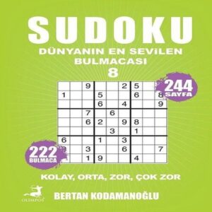 Sudoku - Dünyanın En  Bulmacası 8 - Kolay Orta Zor Çok Zor