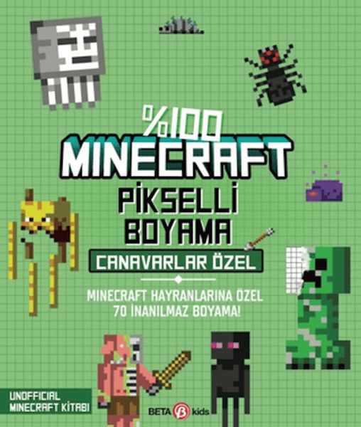 %100 Minecraft Pikselli Boyama - Canavarlar Özel