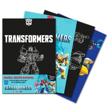 Transformers Sihirli  Boyama – Ahşap Kalem Hediyeli