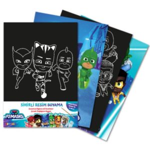 Pjmasks Sihirli  Boyama – Ahşap Kalem Hediyeli