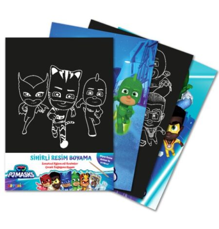 Pjmasks Sihirli  Boyama – Ahşap Kalem Hediyeli