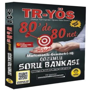 Tasarı  2025 TR YÖS Matematik-Geometri-IQ 80 De 80 Net