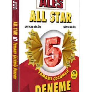 Tasarı Yayınları 2025 ALES Sayısal Sözel Yetenek All Star Tamamı Çözümlü 5 Deneme