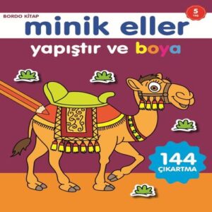Minik Eller Yapıştır Ve Boya - Bordo