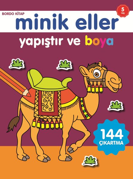 Minik Eller Yapıştır Ve Boya - Bordo