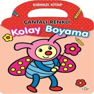 Çantalı Renkli Kolay Boyama- Kırmızı