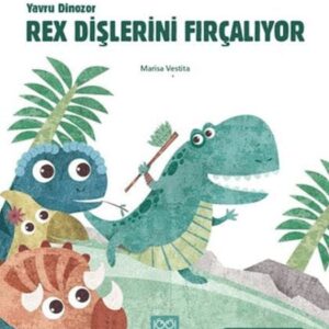 Yavru Dinozor Rex Dişlerini Fırçalıyor