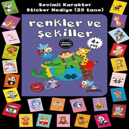 lı 4+ Yaş Renkler ve Şekiller