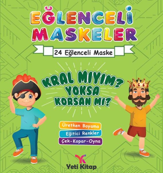 Eğlenceli maskeler kral mıyım sa korsan mı?