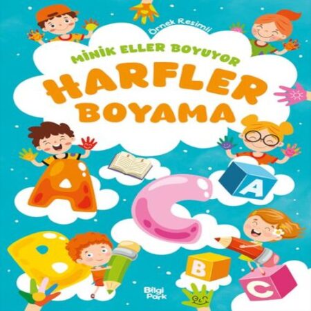 Minik Eller Boyuyor – Harfler Boyama Kitabı (Örnek li)