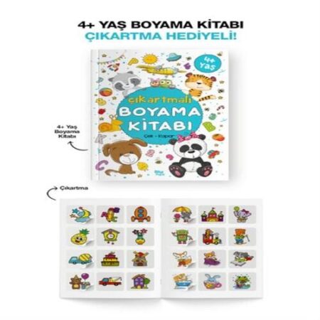 Çıkartmalı Boyama Kitabı  4 Yaş +