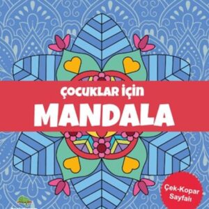Çocuklar İçin Mandala - Mavi