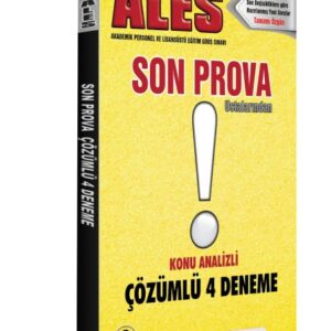 Tasarı Ales Son Prova 4 Çözümlü Deneme