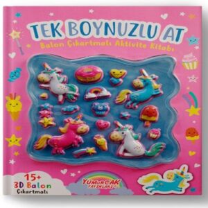 Tek Boynuzlu At Bn Çıkartmalı Aktivite Kitabı